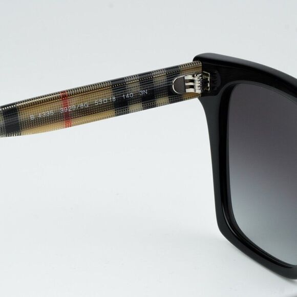 NEW Burberry BE4335 39298G Black Grey Square Women Sunglasses BE 4335 main image 9